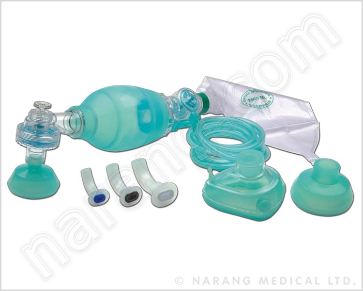 ARTIFICIAL RESUSCITATOR (REANIMATION BAG), SILICONE, AUTOCLAVABLE - Deluxe Quality (100% latex free.) (Child)