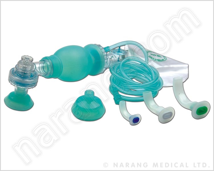 ARTIFICIAL RESUSCITATOR (REANIMATION BAG), SILICONE, AUTOCLAVABLE - Deluxe Quality (100% latex free.) (Infant)