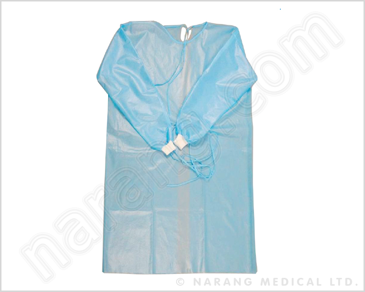 Isolation Gown, Non Sterile, 43g PP+PE