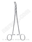 Forceps, Peritoneal, Faure, Slightly Curved