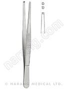 Forceps, Tissue, Standard, 1x2 Teeth Straight 160mm