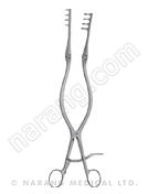 Retractor, Beckmann, Sharp, 4x4 Prongs, 310mm