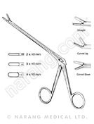 Rongeur, Cup, Spurling Working Length 180mm, Down Biting, 4x10mm