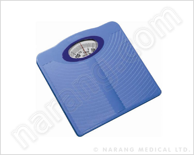 WS544 - Personal Weighing Scale Mechanical (Square Blue) with shock absorbing mechanism
