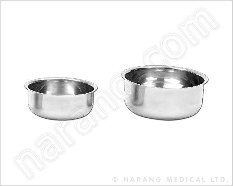 Lotion Bowls (Unicef Pattern), Half Curved, Open Rim - Stainless Steel