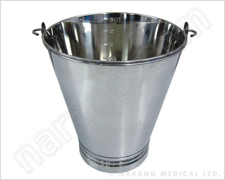 HH617 - Pail (Bucket) without Cover, Stainless Steel