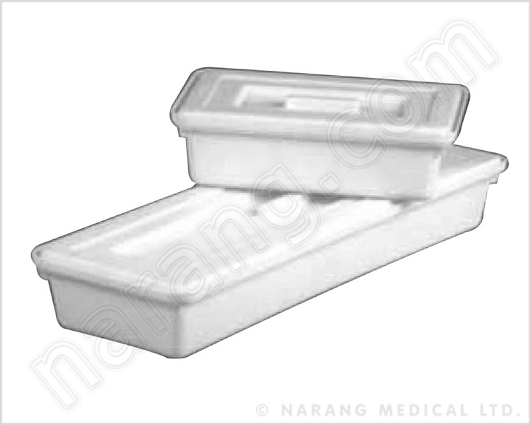 Instrument Tray With Cover, Polypropylene