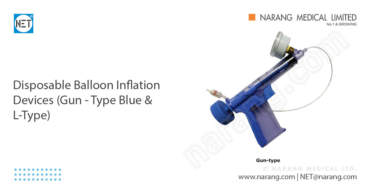 Disposable Balloon Inflation Devices (Gun Type Blue & LType) CD6015