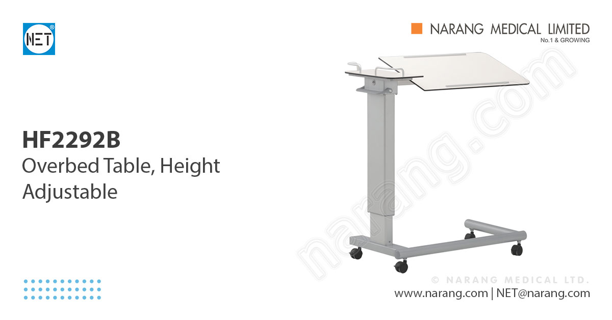 Overbed Table, Height Adjustable HF2292B Overbed Table, Height