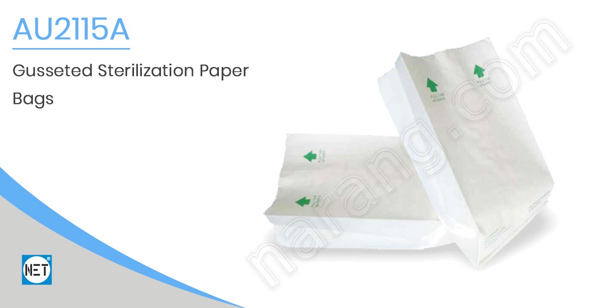 Gusseted Sterilization Paper Bags AU2115A Gusseted Sterilization