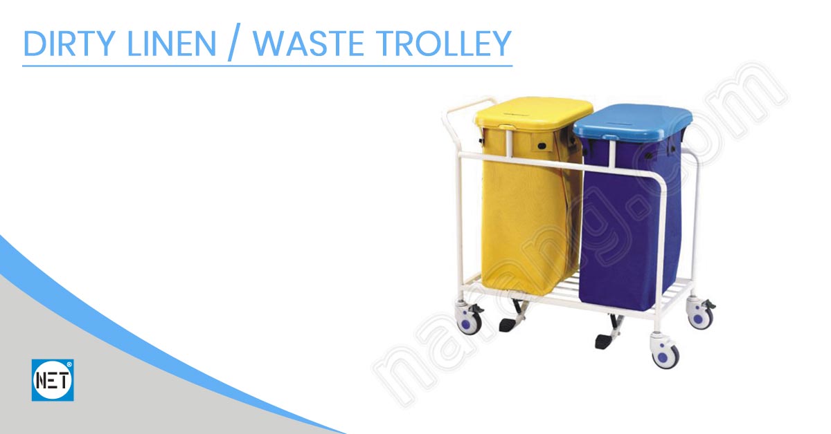 Laundry Bags Collect Dirty Used Linen of Patients at Hospital Ward Stock  Photo  Image of care disinfect 205861594