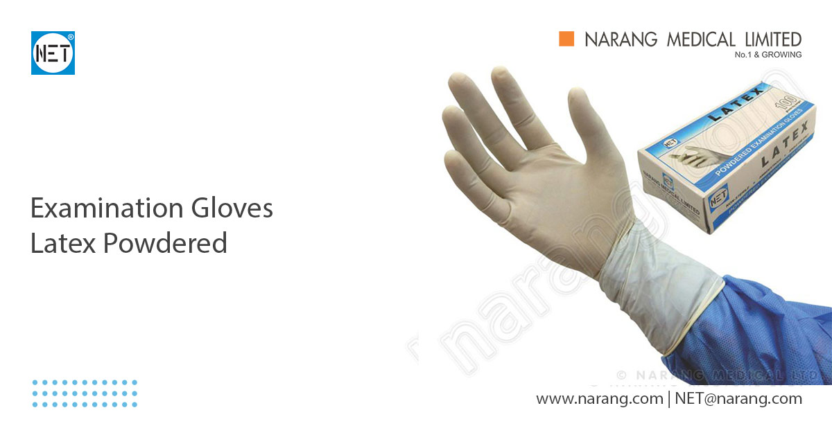 Examination Gloves Latex Powdered, Non Sterile, Disposable DS516