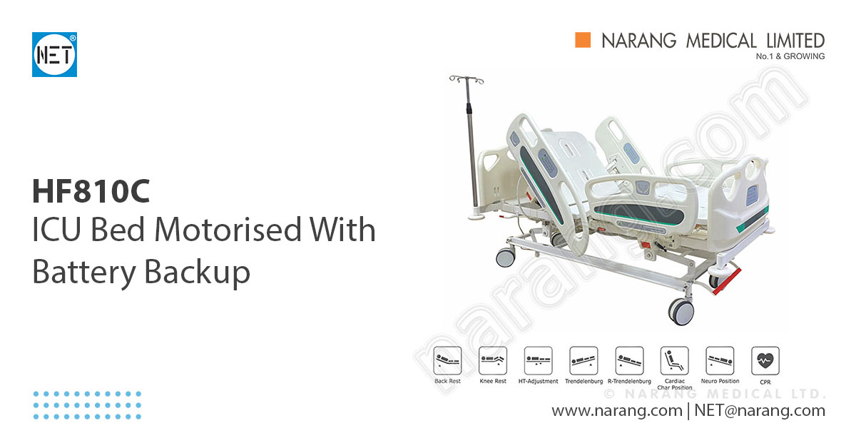 ICU Bed Motorised With Battery Backup HF810C ICU Bed Motorised With