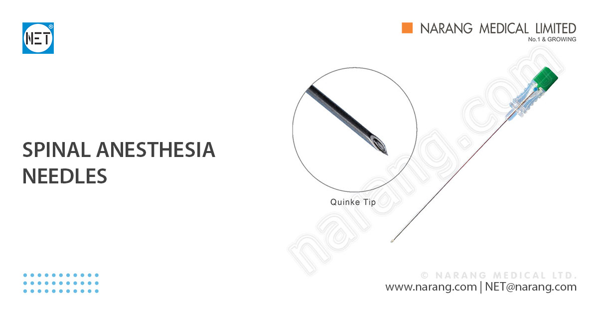 Spinal Anesthesia Needles Spinal Anesthesia Needles Manufacturer
