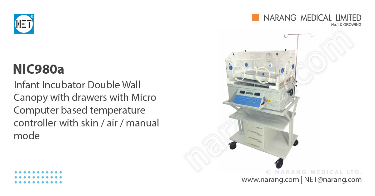 Infant Incubator Double Wall (Double Canopy) with drawers with ...