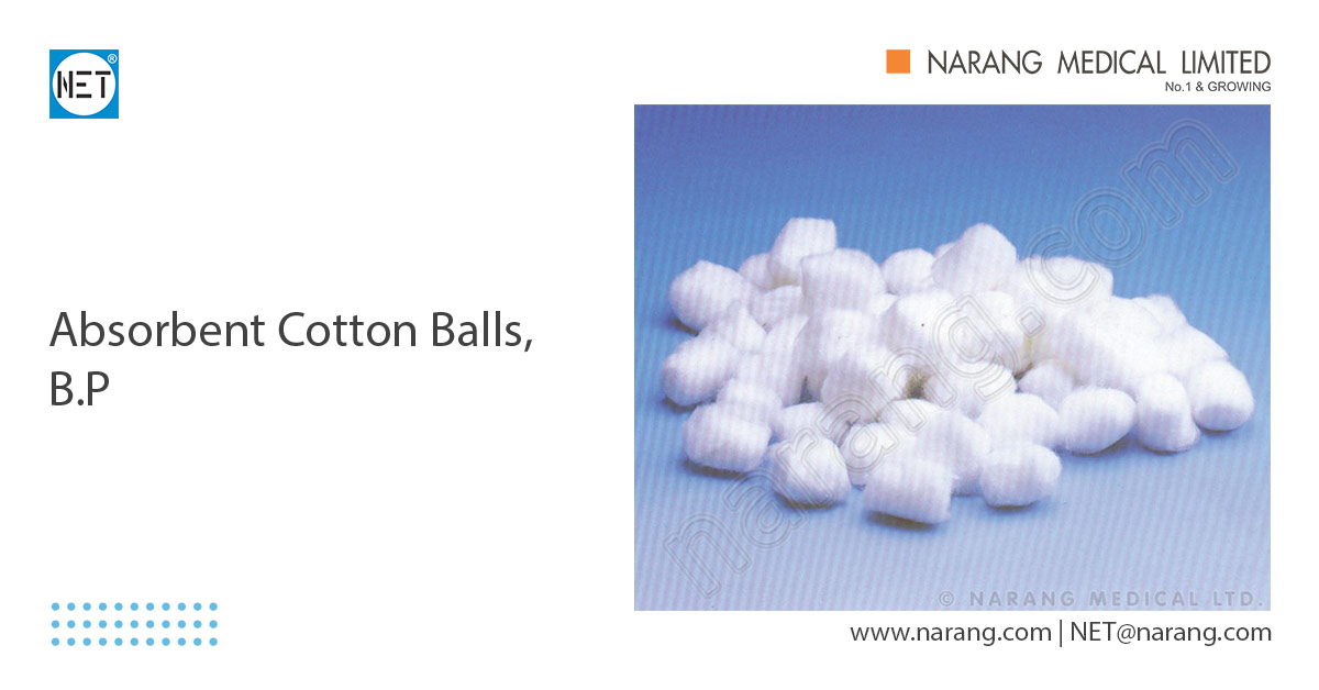 Absorbent Cotton Balls, B.P SD601 Absorbent Cotton Balls, B.P SD601