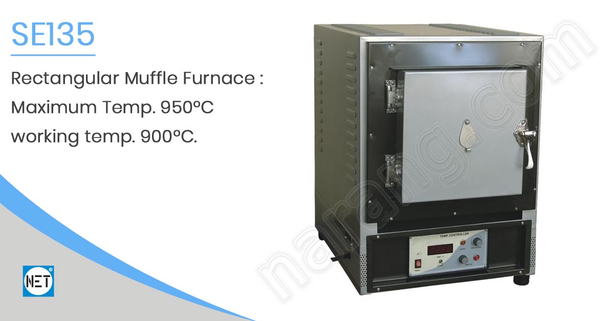 Rectangular Muffle Furnace Maximum Temp. 950ºC working temp. 900ºC