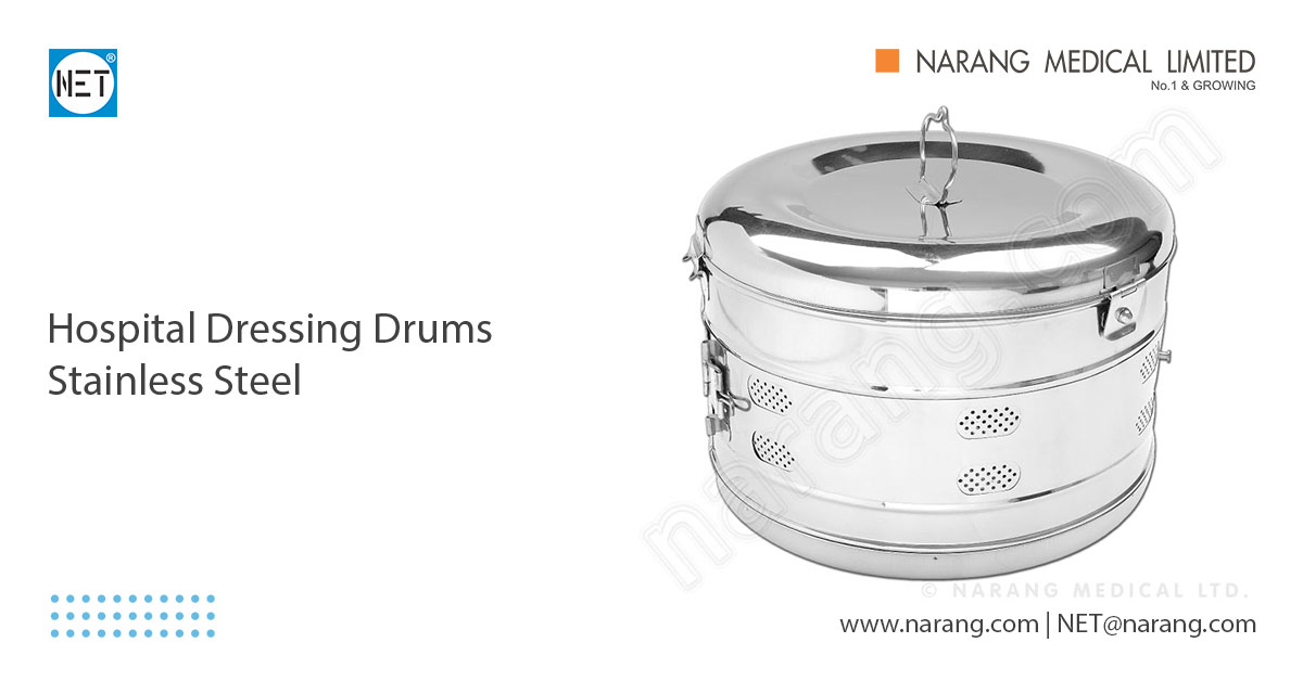 Hospital Dressing Drums Stainless Steel SE612 Hospital Dressing