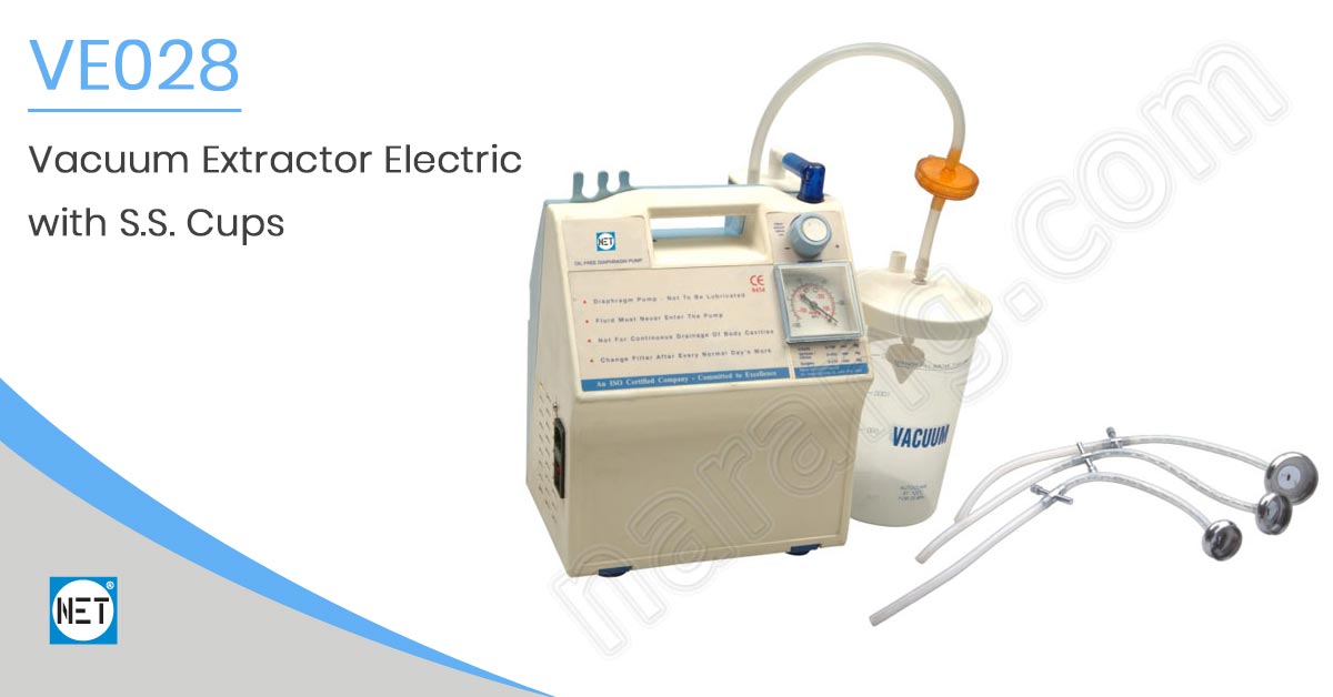 Vacuum Extractor Electric with S.S. Cups VE028 Vacuum Extractor