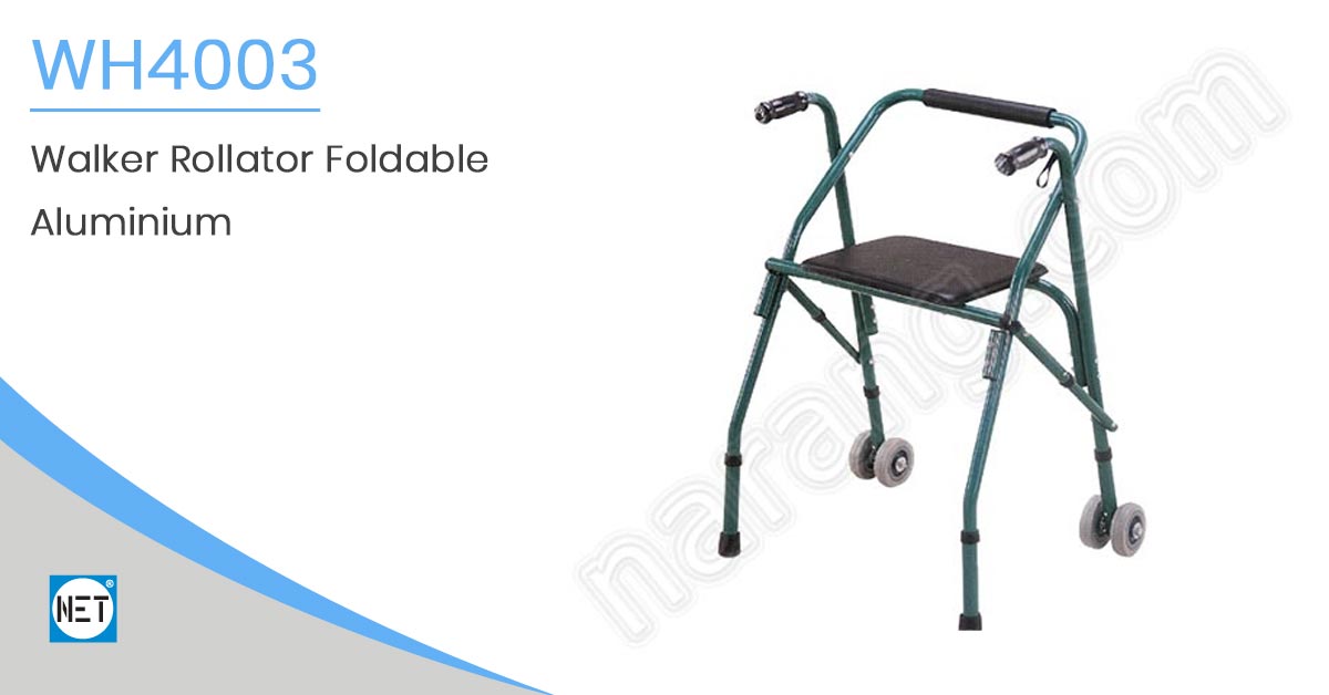 Walker Rollator Foldable Aluminium WH4003 Walker Rollator Foldable