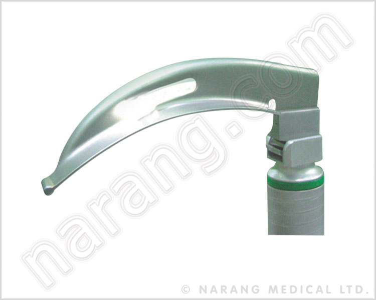 NET PRIMA : Macintosh Type Disposable Fibre Optic Laryngoscope Blade (Aluminium heel, SS Spatula)