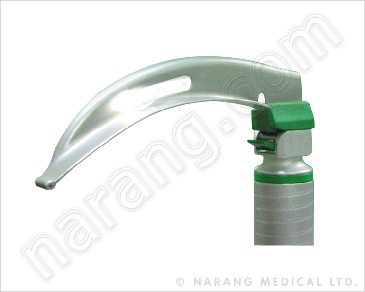 NET SAVER : Miller Type Disposable Fibre Optic Laryngoscope Blade (Plastic heel, SS Spatula)
